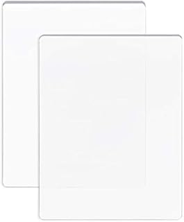 BENECREAT 2 Packs 19.5x15cm Clear Acrylic Cutting Pads Transparent Acrylic Die Cutting Plates for Die Cutting Work, 3mm and 5mm
