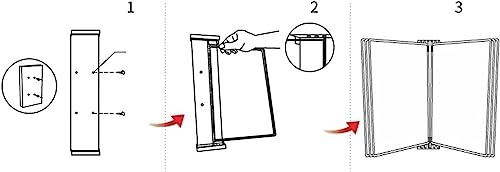Porte-documents mural A4 rosso pour dossier et classement suspendu - 5
