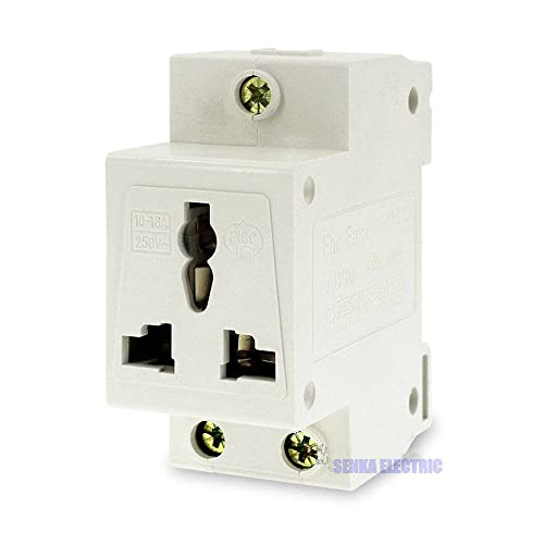 EU US Din Rail Modular Socket for Switchgear 3 Pins Extention Distribution Box Power Socket 10-16A 250V