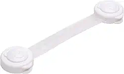 LYOR - Conjunto 4 Travas de Segurança 13,5cm x 3,5cm x 1,5cm Branco Plástico