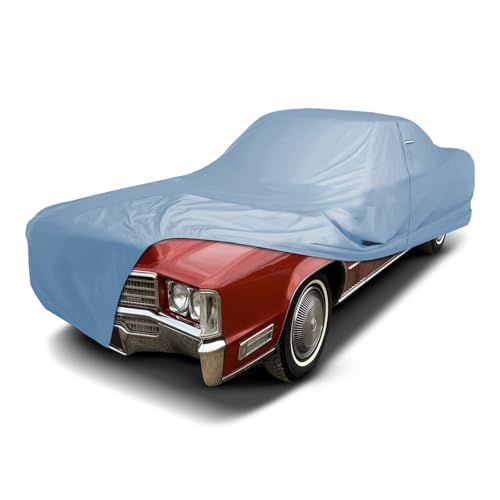 Image of iCarCover Premium Car Cover for 1971-1978 Cadillac Eldorado Heavy Duty Waterproof All-Weather Automobiles Custom Fit Indoor Outdoor UV Snow Protection Covers with Straps and Bag