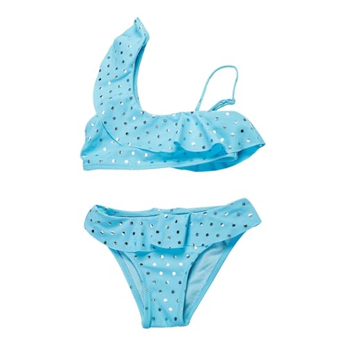 Joli bikini fille tropical 3 pièces avec couverture fluide pour enfant de 6 mois à 12 ans