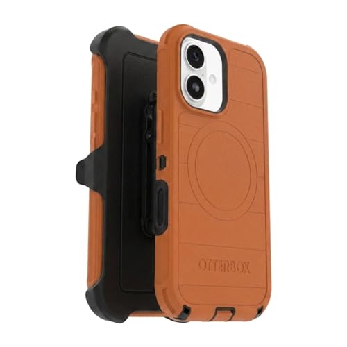 Coque iPhone 17 OtterBox Defender orange pour le chantier et le sport