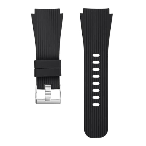 YGUK0J Correa de Silicona Compatible con Samsung Galaxy Watch 3 45mm Smartwatch Correas Oficiales Accesorios Compatible con Galaxy Watch 46mm Gear S3 22mm(Black,Gear S3)