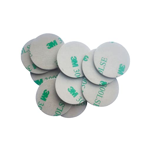 HECERE 13.56Mhz ISO14443A RFID PVC Coin Card Sticker Anti-Metal Tag UID Read Only F08 Compatible with Classic 1K S50(Pack of 10)