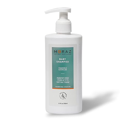 Moraz Natural Baby Shampoo Chamomile and Achillea, Deeply Cleanses and Protects Babies’ Hair