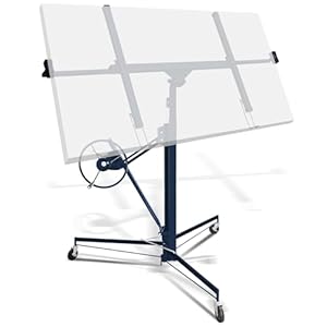 Herrselsam Inklapbare platenlift XXL werkhoogte verstelbaar 68 kg draagvermogen max. 290 cm lastarmbreedte voor gipsplaten