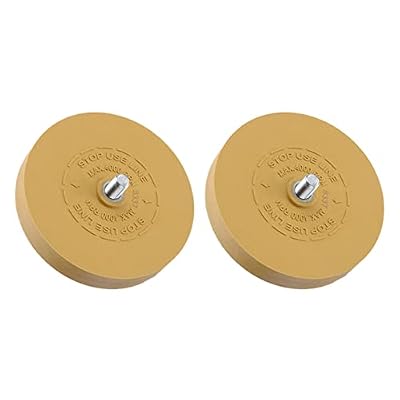 CRAKES 2X Heavy Duty Pinstripe Car Decal Rubber Eraser Wheel Pad Sticker Removal Tool