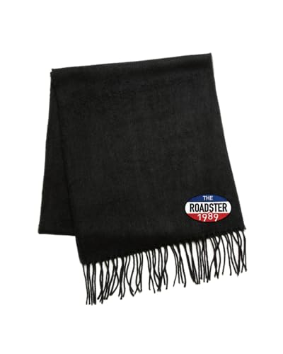 [The Roadster Story] マツダ公式 ロードスター 35周年記念 ラギッドスタイル 国産 カシミアタッチ マフラー(F, ブラック)のサムネイル