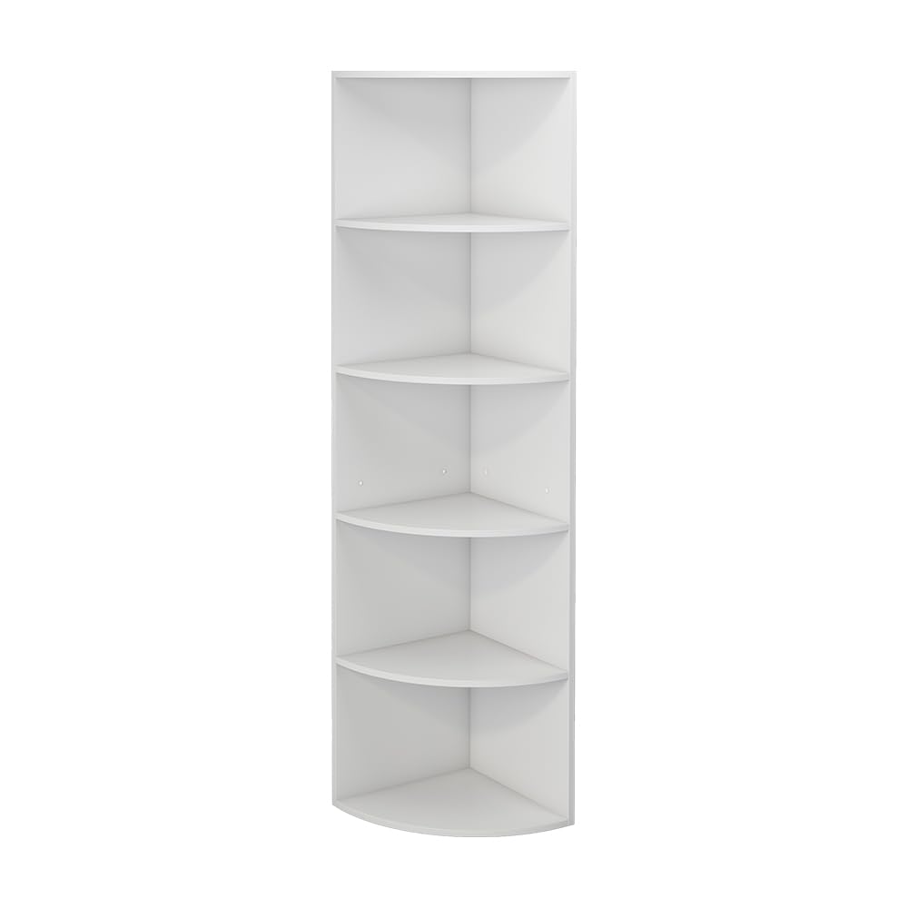 Vicco Libreria Fabienne, Bianco, 40 x 180 cm con 5 scomparti, adatto al montaggio a parete per una configurazione flessibile degli spazi