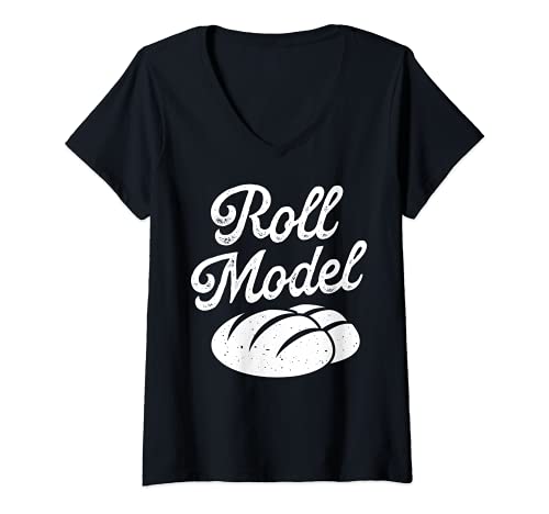 Mujer Pastry Chef Roll Model Funny Men Women Cook Baker Baking Camiseta Cuello V