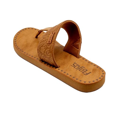 Image of Flojos Grace Women's Hooded Thong Sandal, Tan Artisan