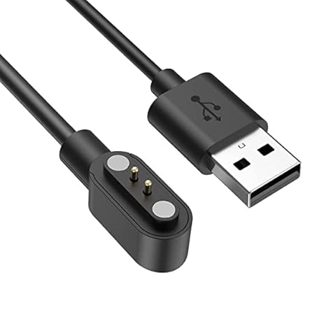 GUFFI Smart Watch Charging Cable for Fire-Boltt Herican Smartwatches only black Usb Charger Chargng cable only