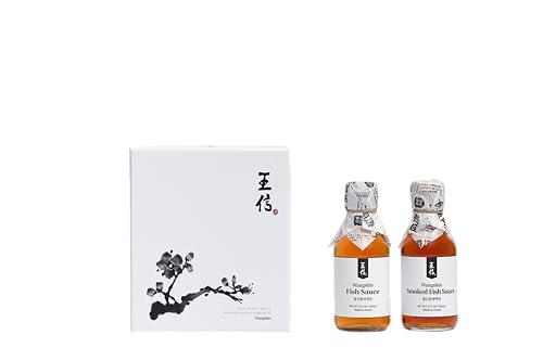 Wangshin Gift Set (Fish Sauce + Smoked Fish Sauce, 5fl oz + 5fl oz) - Premium Authentic Korean, Fermented Anchovies & Soy Beans. Umami, Additive-Free
