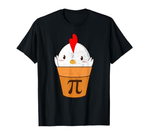 Chicken Pot Pie Funny Pi Day 3.14 March 14th Vintage Pi T-Shirt