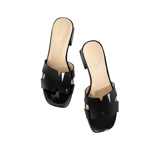 Image of Women's Chunky Open Toe Low Block Heels Kitten Dressy Heels for Women Low Heel Sandals for Women Summer Comfy Heels