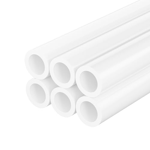 1/2 Inch PVC Pipe 6 Pack, 17 Inch Long Schedule 40 PVC Pipe for DIY Projects, Craft Build Frame