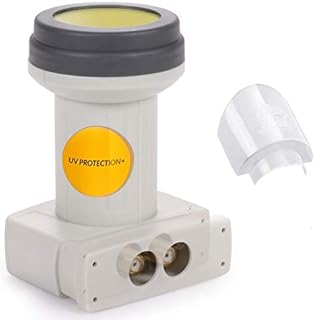 AX Mimic Sun Protect Digital Twin LNB  0,1 dB HDTV, 4K, UHD, Full HD  bardzo niskie i odporne na wysokie temperatury (-35 do 70°C)  dla 2 uczestników  2-krotny LNB + osłona chroniąca przed warunkami atmosferycznymi LNB