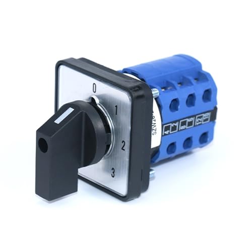 Interruttore Selettore A 4 Posizioni - Commutatore A Camma 32A 690V Con 12 Terminali, Modello LW26-32 - Foto 3