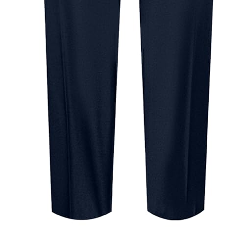 Pantalon habillé classique coupe droite devant plat de qualité supérieure - 6