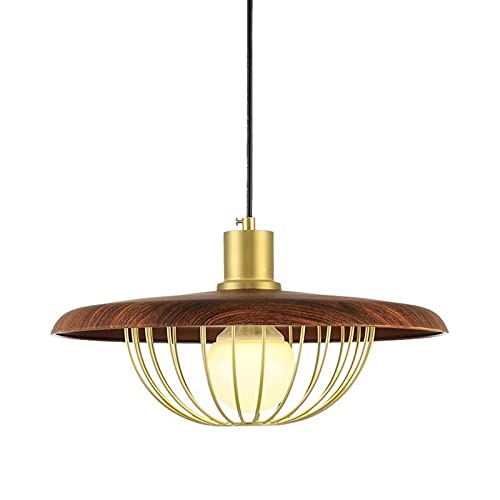 Plafonnier design en bois véritable et fer forgé de haute qualité