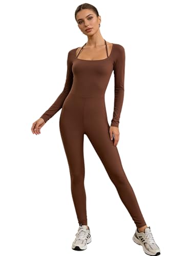 Jumpsuit yoga femme unitard gymnastique et bodycon de sport danse