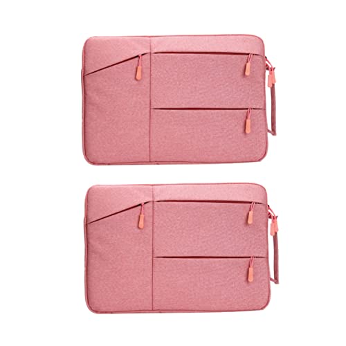 Vaguelly Bag Case with Pockets Portable Briefcase for Men and Women Stylish Black and Travel