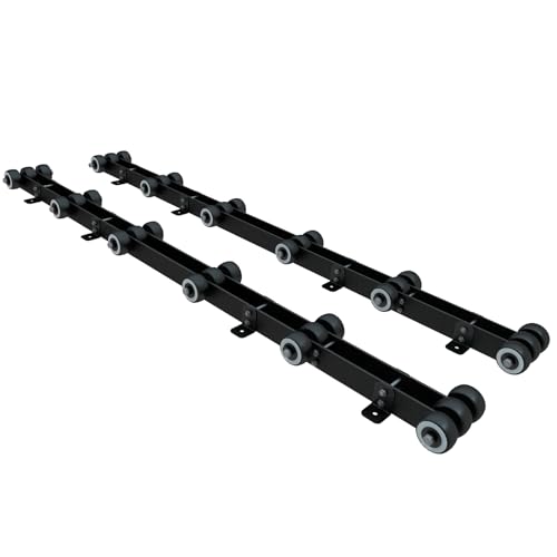 Doniks Heavy Duty Boat Trailer Roller Steel Bottom Support Withstand 2000 LBS Boat Storage Trailer Trailer Roller Heavy Duty Boat standsfor Dinghy Sailboat