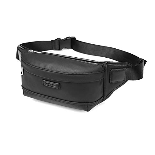 Xennos Waist Packs - EURCOOL Black Chest Pack Men Fashion Waist Packs for Money Belt Bags Pouch Bag Small Travel Messenger & Waist Bag Male n1830 - (Color: Black)