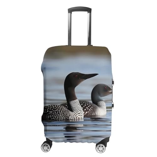 Loon Birds Luggage Cover, Washable Elastic Suitcase Cover Protector Fit 18-32 Inch Luggage