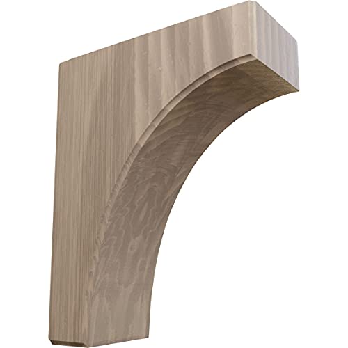 Ekena Millwork BKTW04X08X10CVWA Clarksville Wood Brackets, 3 1/2"W x 8"D x 10"H , Walnut