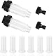 Wasserfilter Gartenschlauch, 2 Stück 3/4 Zoll Wasser Vorfilter mit 6 × Filtereinsatz & Schnelladapter, Wasserfilter Set Filter Gartenschlauch für Hochdruckreiniger Gartenbewässerung Wohnmobil