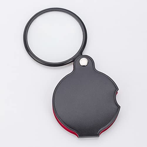 Lupa de Mano Plegable para niños, 10 Unidades, 5 aumentos, Lente de 50 mm, para Uso Educativo, Ideal para Leer periódicos y Leer periódicos.