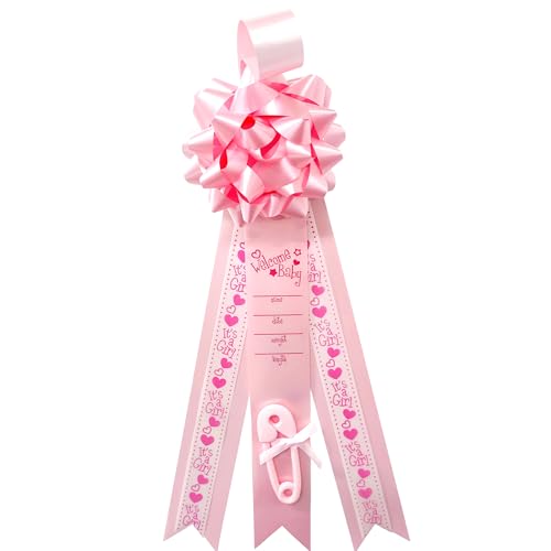 Kelli BABY ANNOUNCEMENT RIBBON ,Welcome Baby Newborn with Its a Girl Hospital Door Hanger,Baby Shower Decorations and Gifts for Expecting Parents...
