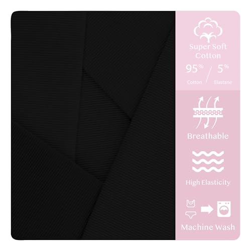 Donella Girls Training Bras - Soft Cotton Ribbed Kids Sports Bra, 5 Pack Crop Tops3