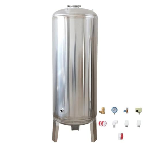 Tanques de presión de agua de acero inoxidable para sistemas de agua a presión, contenedores de almacenamiento de agua de 25/40/50/65/80 galones