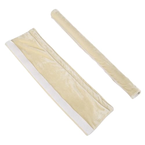 uxcell Refrigerator Door Handle Covers Velvet Cloth Decor Protectors Keep Your Kitchen Appliance Clean Fit for Fridge, Oven, Dishwasher, Beige