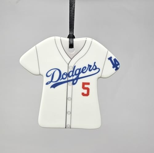 LA Freeman #5 Jersey Shaped Ceramic Christmas Ornament -Ready to Ship