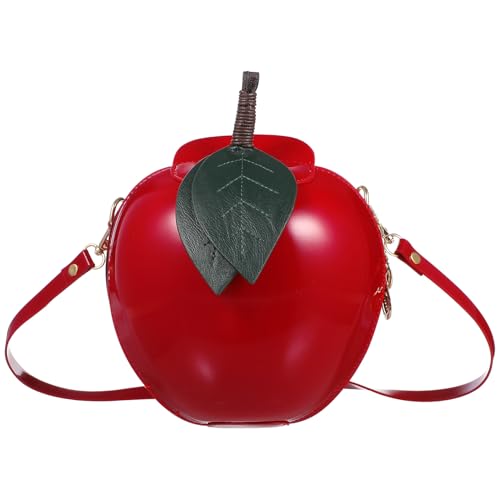 Sac à bandoulière pomme rouge idéal pour les sorties au parc des petites filles