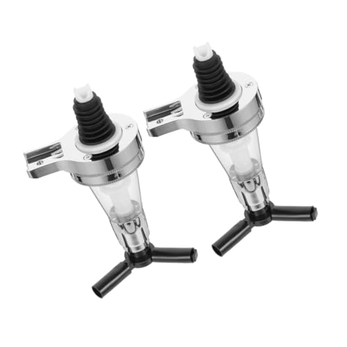 ROMISBABA 2 Stück Wandmontierter Spirituosen Dosierer Präzise Portionierung Platzsparender Flaschenhalter Bruchfestes Material Abnehmbar für Einfache Reinigung und Nachfüllung