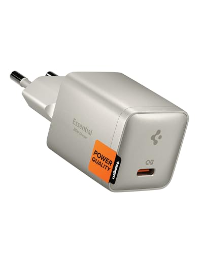 Chargeur Mural USB-C GaN 30W Spigen ArcStation Essential, Natural Titanium