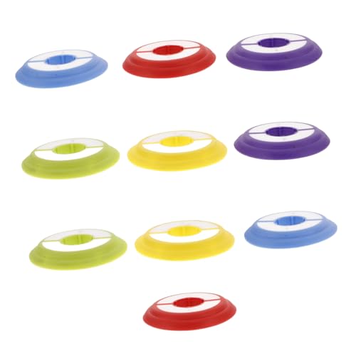 Toyvian 10pcs Silicone Fishing Line Spools Durable Closed Design Mainline Holders for Efficient Fishing Line Management Versatile Accessories for Fly Kite and Trolling Rigs