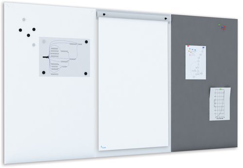 Flipchart-Papierklemme Slim mit 20 Blättern – geeignet für Whiteboard „Slim“
