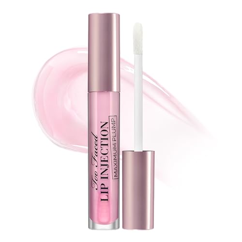 Too Faced Lip Injection Lip Plumper | Hydrating Lip Gloss for Fuller-Looking Lips | Original, Maximum Plump, Cooling Gloss &amp; Plumping Click Formulas