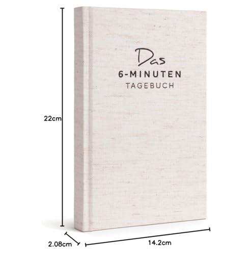 6-Minuten® Tagebuch für Erwachsene 2026 (Das Original) – Mehr Achtsamkeit, Selbstliebe & Resilienz – Dankbarkeitstagebuch, Journal Buch – in 22 Sprachen übersetzt