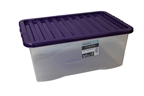 Wham 10870 Storage Box Polypropylene 60 x 40 x 25 cm, Transparent, 60 x 40 x 25 cm, 459419
