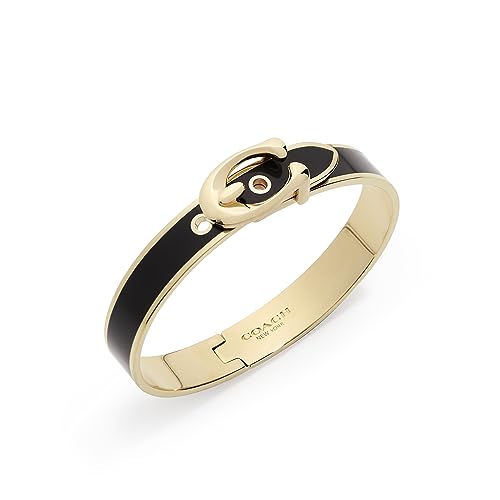 Coach Enamel Hinge Buckle Bangle Bracelet2
