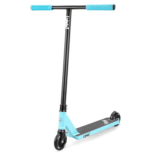 Limit Pro Trick Scooter LMT69 - Patinete completo de acrobacias de 34.2 pulgadas para adolescentes y adultos, principiantes o intermedios a partir de 8 años (negro/azul)