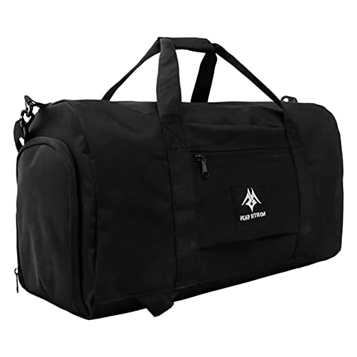 Bolsa de Deporte de Gimnasio para Hombres y Mujeres Durante la Noche para Llevar Todos los Zapatos, Bolsa de Ropa de Vuelo de Fin de Semana, Llevar en la montaña Voyager Entrenamiento (Negro)
