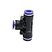 Pipe Repair Tools 10 mm Slip-Lock Quick Connector Garden Tee, Cross, Elbow, Straight Connector Industrial Agriculture Mist Cooling Joint 3 Pcs (Color : Black) Plumbing Fittings